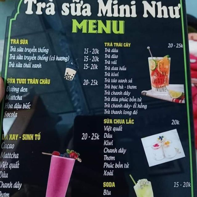 In menu giá rẻ hcm